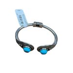 EXPRESS  Silver Tone Hinge Style Bracelet with Turquoise Accents Photo 4