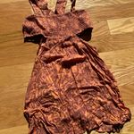 Anthropologie Anthro Brown Motif Dress  Photo 2