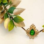 Woodland Elf Headpiece Fairy Leaves Green Rhinestone Crown Headband For Festival Photo 1