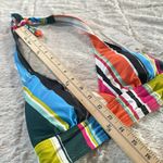 Anne cole Women's Multi Color Colorblocked Stripe Tie Halter Swimsuit Top XS Photo 9