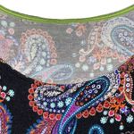Vera Bradley Women’s Large Black Multicolor Paisley long sleeve top Photo 2