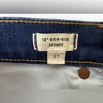 Madewell 10" High Rise Skinny Jeans TENCEL Denim Edition Size 27 Dark Wash Photo 8