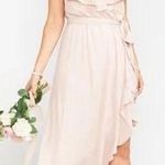 Show Me Your Mumu BNWT  Jess Riffle Midi Dress Blush Pink - Size Medium Photo 0