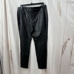 Chico's Chico’s Women’s 1P Black Faux Leather Ankle Pull on Pants Career Office Core Photo 2