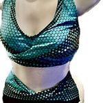 NWOT High Waisted Women's Halter Tie Back, Two Piece Tummy Control Swim Suit Size XL Photo 2