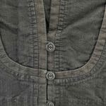 Banana Republic  Jacket Womens 4 Petite Black Cotton Linen Blend Button Front Photo 2