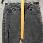 Wax Jean Distressed Black Wash Skinny Jeans Ripped Frayed Hem Women's Size 9/29 Photo 6