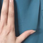 Bisou Bisou by Michele Bohbot teal ruffle spaghetti strap tank top size 8 Photo 10