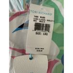 Tori Richard  Come Closer Tropical Karley Floral Multi Midi Dress L NEW Photo 4