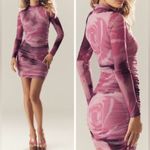 Anthropologie NWT The Maya Long-Sleeve Ruched Cowl Neck Mini Dress XXS Photo 1