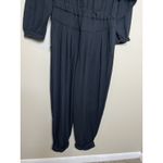 Free People  Beach Faye Jumpsuit Romper Black M Long Boho Resort Minimalist NWT Photo 6