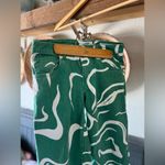 Cotton On  Low Rise Green and White Swirl Straight Jeans sz4 Photo 7