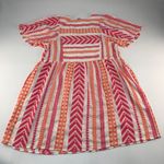 Old Navy Cosmic Rouge Neon Embroidered Short Sleeve Dress L Photo 4