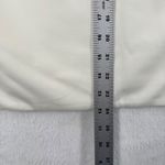 Eileen Fisher Flex Tencel Ponte Ivory Round Neck Zip Front Jacket Medium Photo 3