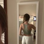 American Eagle  ribbed tank top cropped green Photo 1