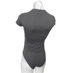 ZARA Black Short Sleeve Crew Neck Stretch Basic T Shirt Tee Bodysuit Top Size M Photo 1