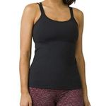 prAna NWT Womens Yoga Pilates Strappy Top Bra New Naturale Black Hike Cups L Photo 0