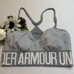 Under Armour Women'sā Gray Trendy Athleisure Gym Workout Activewear Sports Bra S Photo 0