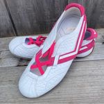 New Pony Women's Giddy White and Pink Athletic Shoes Size 7 Photo 3