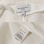 Michael Stars  Single Breasted Lottie Linen Blazer in White size Medium Photo 2