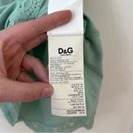 D&G  Vintage Dead-stock Y2K M Silk‎ Lace Trim Sleeveless V-Neck Cami Pale Green Photo 11