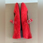 Madewell The Remy Mary Jane Flat in Bandana Red, size 8 1/2 Photo 12