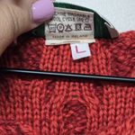 Quill's Woollen Market Wool Nordic Grandmacore Cardigan Sweater Size L Ireland Red Size L Photo 5