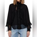 Zimmermann NWT  Illuminate Cape Shirt in Black 1 AU / 6 US Photo 1