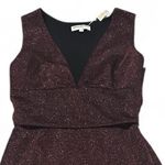 Opening Ceremony Sleeveless Red Black Metallic Sparkle Bodycon Formal Dress SZ 4 Photo 3