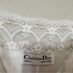 Christian Dior Vintage  New York Satin & Lace Teddy Lingerie Embroided Logo White Photo 6
