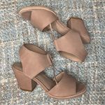 Eileen Fisher Doe Tumbled Nubuck Leather Heeled Sandal in Earth Photo 7