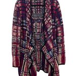Lucky Brand Fluffy Abstract Print Cardigan Photo 0