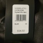 Frederick's of Hollywood NWT Frederick's of Hollywood Summer Lattice Lacing Robe Loungewear Plus Size 3X Photo 3