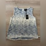 W5  Textured Blue and Cream Tank Top 💙 Photo 2