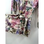 ZARA  Blogger Fav Pastel Floral Parrot Print Shirt Dress Linen Blend Size Small Photo 4