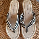 Montego Bay Club  Black and White Checkered Sandals Photo 2
