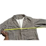 SheIn Plus Size Blazer Womens 4X Brown Plaid Office Dark Academia Professor Jacket Photo 3