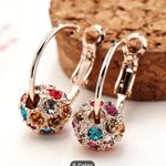 Absolutely Beautiful Fashion Multi Colored Loop Earrings Photo 0