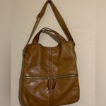 Fossil  Erin Foldover Leather Tote Crossbody Bag and matching wallet Photo 6