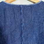 Eileen Fisher Organic Cotton Double Weave Short Jacket Women's Small Blue Casual Photo 13