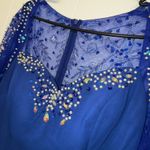 Long sleeve blue and rhinestones Size 12 Photo 3