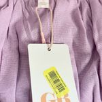 Gianni Bini NWT Gianna Bini Midi Spring Lilac Purple Long Sleeve Junior Dress Sz Large Stretchy Back Photo 4