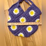 Crochet purple tote bag Photo 5