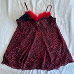 Red And Black Heart Slip Dress Size L Photo 3