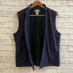 Pendleton Women’s  flannel lined navy blue sleeveless vest Large Photo 0