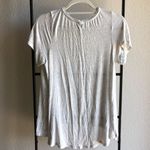 ZARA W/B Collection Light Heather Grey Tee Photo 4