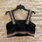 SheIn Black Bikini Set Ribbed Aztec Design Photo 1