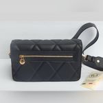 VALENTINO ORLANDI ITALY Black Quilted CROSSBODY SHOULDER BAG CLUTCH NEW Photo 4