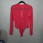 Lululemon Nulu Mesh Long Sleeve Crew Neck Bodysuit Glaze Pink Size XL NWT Photo 6