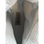 Burberry Italy White Leather Peep Toe Slouch Booties Stiletto Heels Photo 5